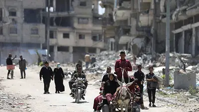 Se intensifican los combates entre Israel y milicianos de Hamás en el norte y el sur de Gaza Se intensifican los combates entre Israel y milicianos de Hamás en el norte y el sur de Gaza