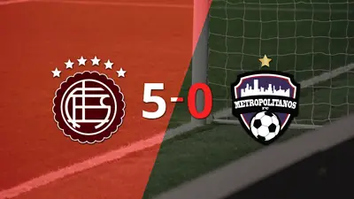 Metropolitanos cayó ante Lanús con dos goles de Walter Bou Metropolitanos cayó ante Lanús con dos goles de Walter Bou