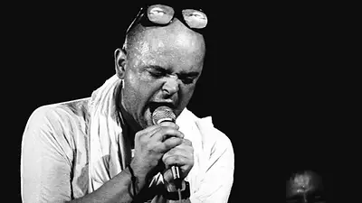 Fotografía del cantante Luca Prodan Fotografía del cantante Luca Prodan