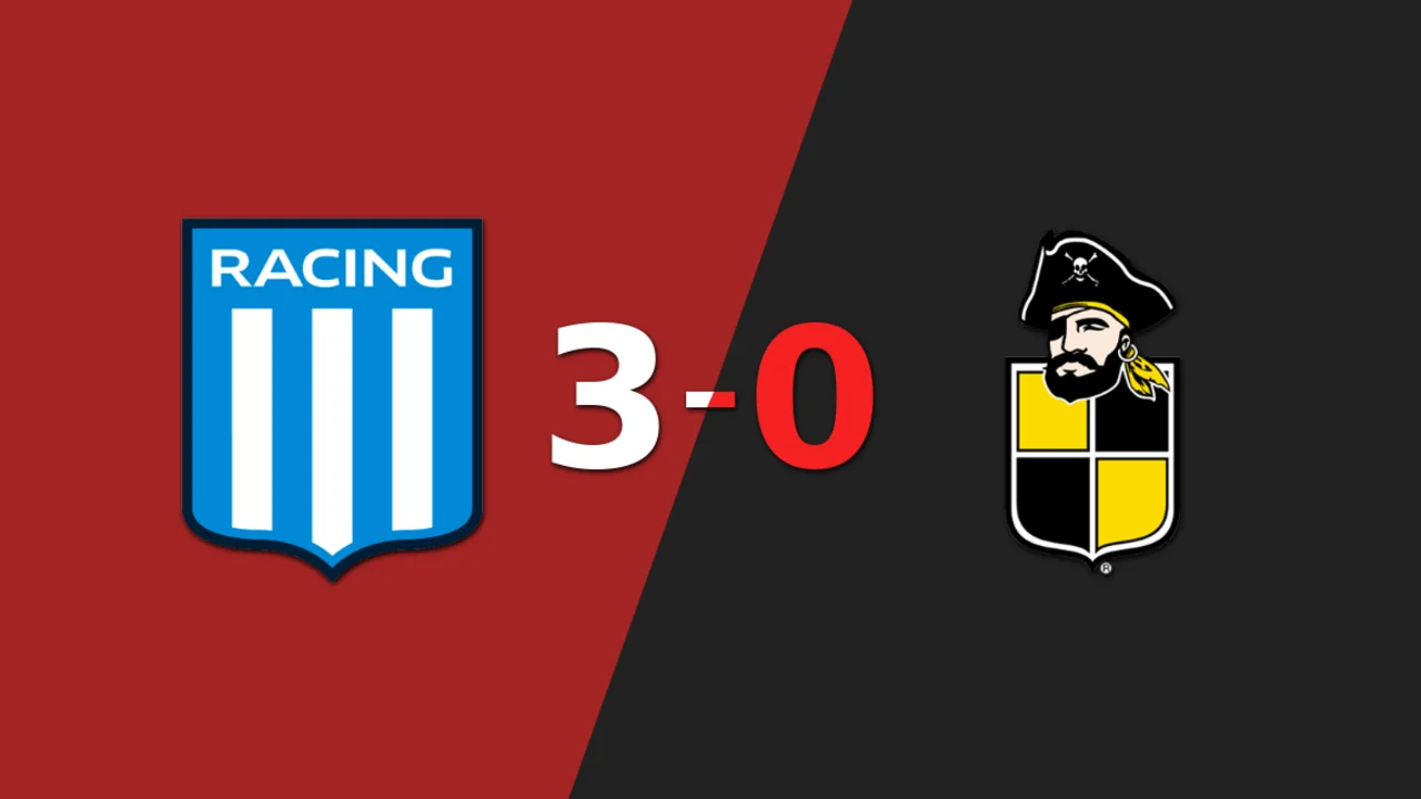 Doblete de Adrián Martínez en la goleada de Racing Club frente a Coquimbo Unido