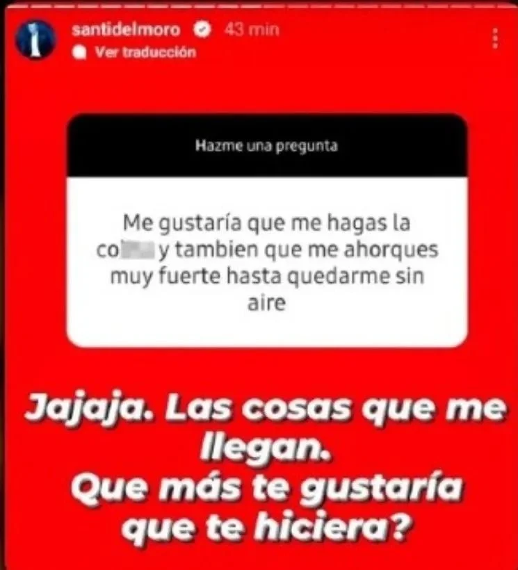 Instagram de Santiago del Moro