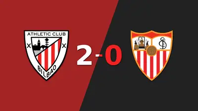 Sólido triunfo de Athletic Bilbao por 2-0 frente a Sevilla Sólido triunfo de Athletic Bilbao por 2-0 frente a Sevilla