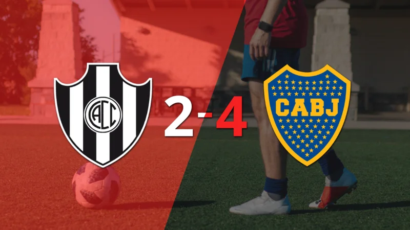 Ezequiel Fernández marca un doblete en la victoria 4-2 de Boca Juniors ante Central Córdoba (SE)