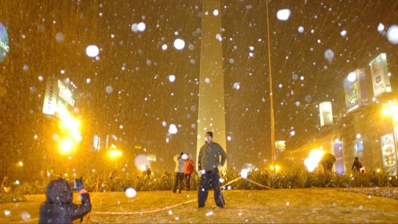 La última nevada en Buenos Aires