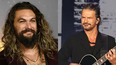 Jason Momoa y Ricardo Arjona Jason Momoa y Ricardo Arjona