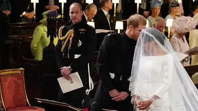 El príncipe Harry y Meghan Markle en su boda El príncipe Harry y Meghan Markle en su boda
