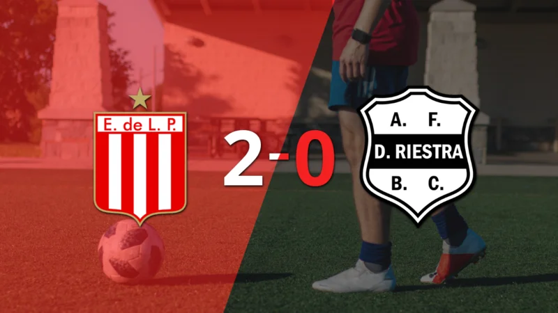 Con dos goles, Estudiantes se impuso a Dep. Riestra en el estadio el Tierra de Campeones