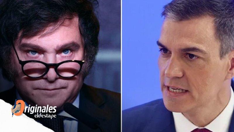 Insólito: Milei no se puede reunir con el Rey de España porque necesita una firma de Pedro Sánchez