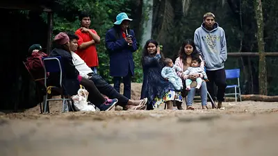 Comunidad indígena brasileña permanece en sus tierras inundadas en litigio con promotor inmobiliario Comunidad indígena brasileña permanece en sus tierras inundadas en litigio con promotor inmobiliario
