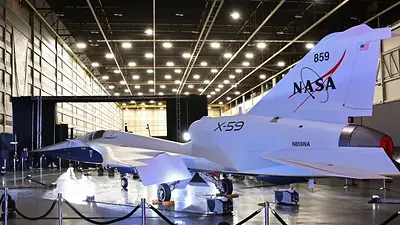 El avión x-59 de la NASA El avión x-59 de la NASA