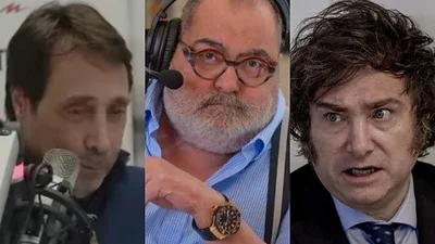 Jorge Lanata, Eduardo Feinmann y Javier Milei Jorge Lanata, Eduardo Feinmann y Javier Milei