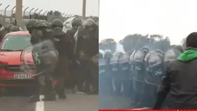 División palermo: Gendarmes tiraron gas lacrimógeno y el viento les jugó una mala pasada División palermo: Gendarmes tiraron gas lacrimógeno y el viento les jugó una mala pasada