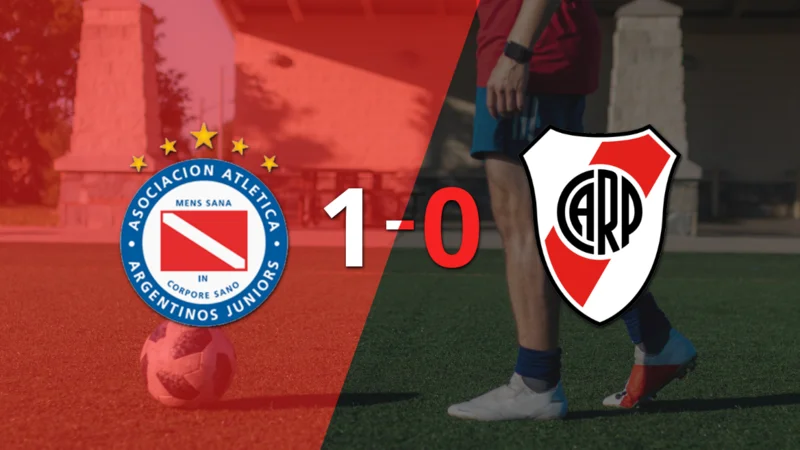 River Plate no pudo con Argentinos Juniors y cayó 1-0