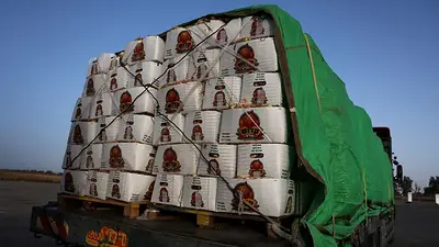 Camiones de ayuda empezarían a entrar en Gaza por el paso fronterizo de Kerem Shalom Camiones de ayuda empezarían a entrar en Gaza por el paso fronterizo de Kerem Shalom