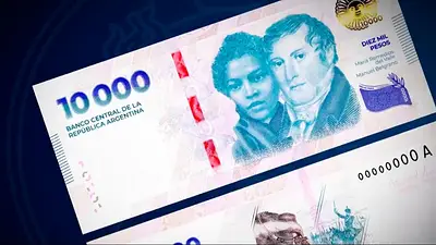 Billetes de 10.000 pesos argentinos Billetes de 10.000 pesos argentinos