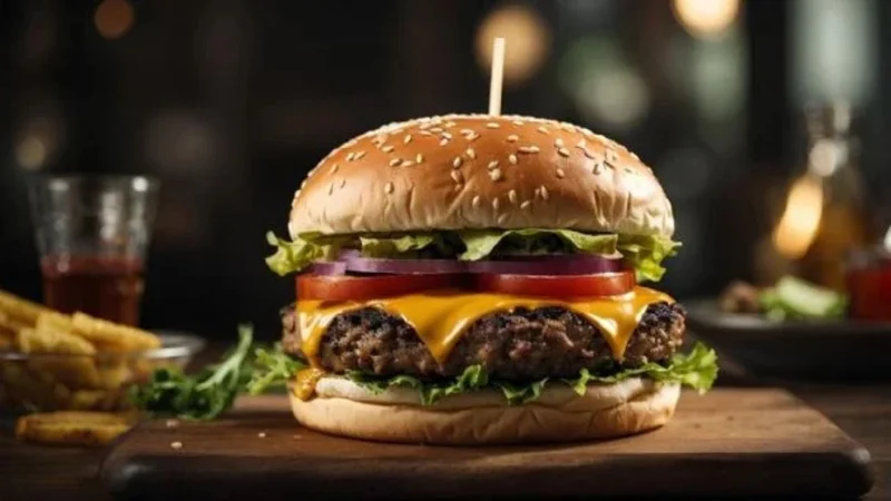 Una hamburguesa