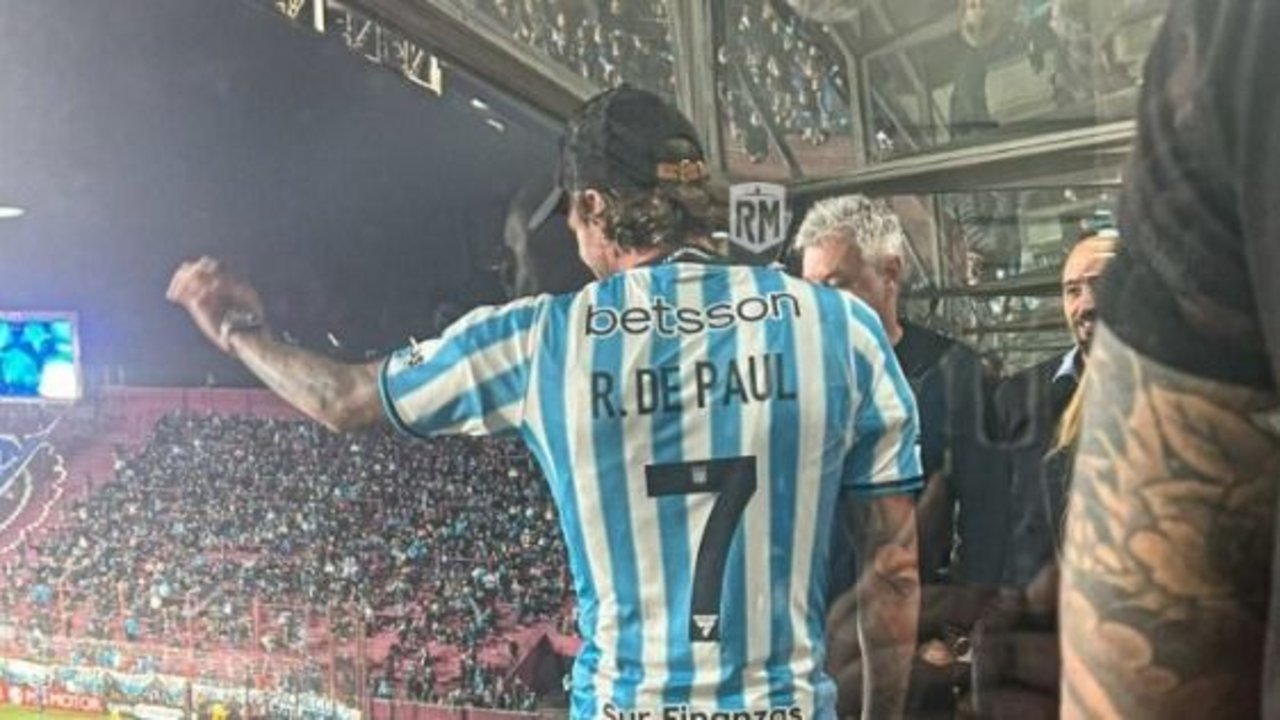 Dulzura en Racing: el gesto de De Paul con su hija que enloqueció a sus hinchas