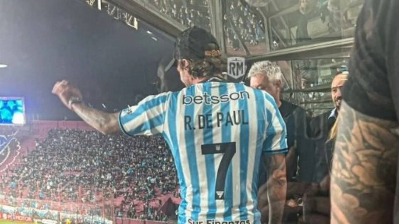 Dulzura en Racing: el gesto de De Paul con su hija que enloqueció a sus hinchas