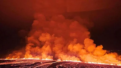 Volcán islandés entra en erupción por quinta vez desde diciembre Volcán islandés entra en erupción por quinta vez desde diciembre