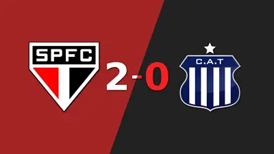 São Paulo le ganó con claridad a Talleres por 2 a 0 São Paulo le ganó con claridad a Talleres por 2 a 0