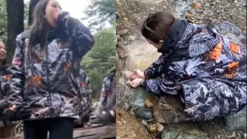Tomó agua en un lago de Bariloche y luego hizo un asqueroso descubrimiento: "Tragedia".