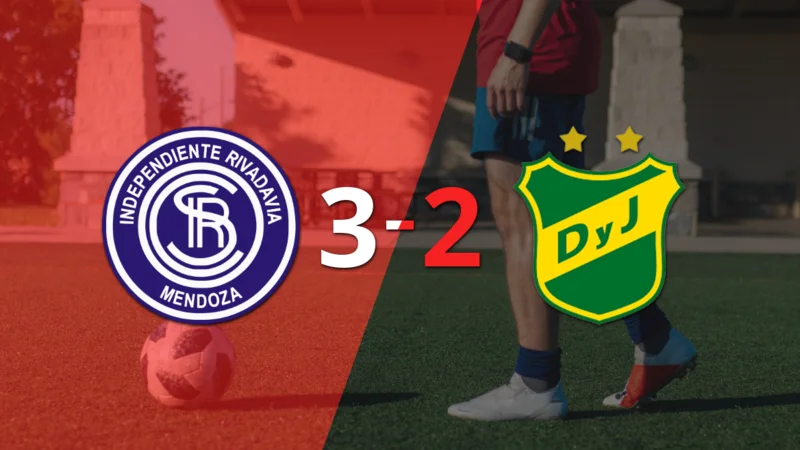 A puro gol, Independiente Riv. (M) se quedó con la victoria frente a Defensa y Justicia por 3 a 2