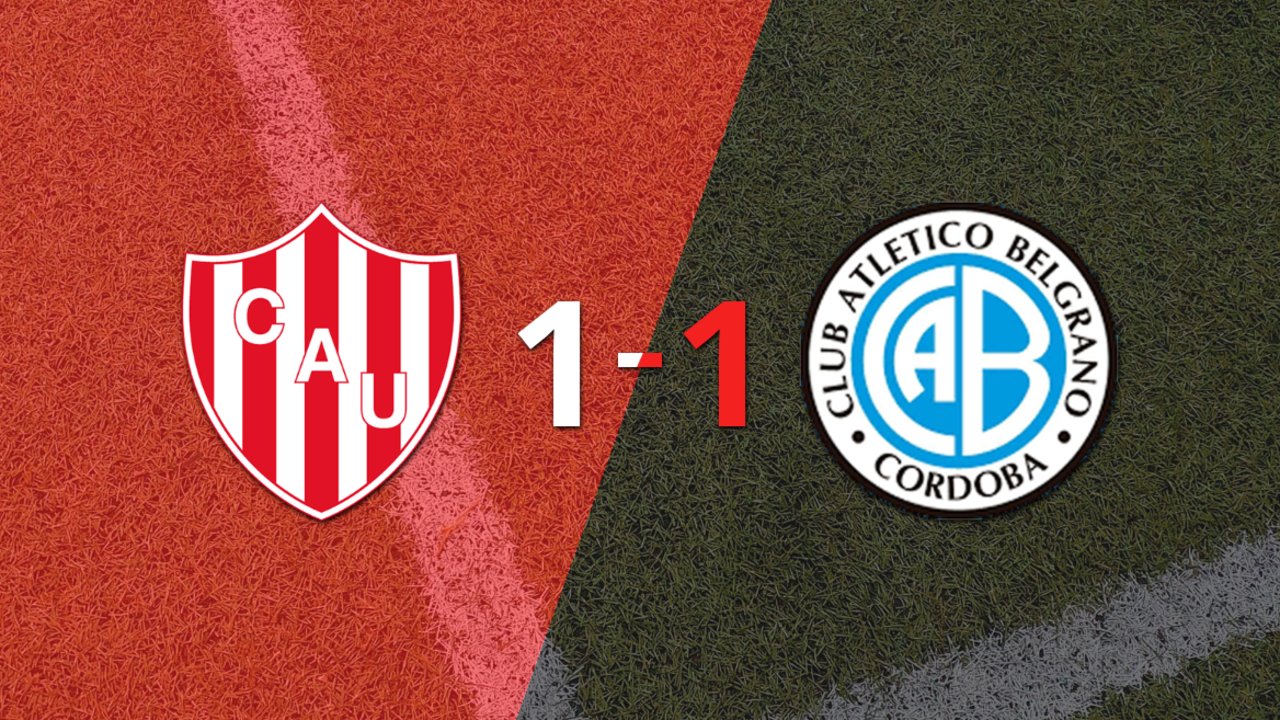 Unión y Belgrano empataron 1 a 1