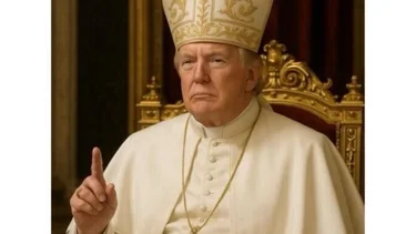 Trump y una nueva polémica: publicó una foto como si fuera el Papa