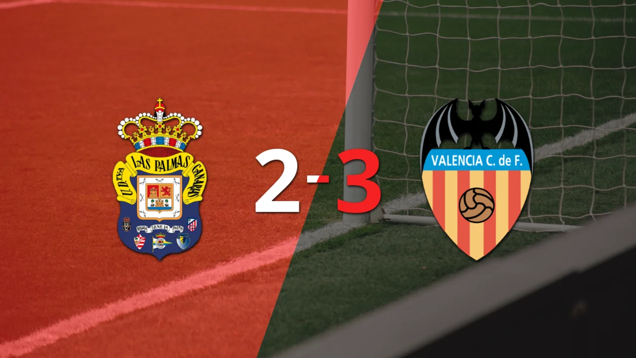 Hugo Duro ayudó con doblete a Valencia en victoria frente a UD Las Palmas