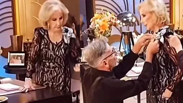 Se filtró un video inédito de Mirtha Legrand antes de salir al aire en El Trece