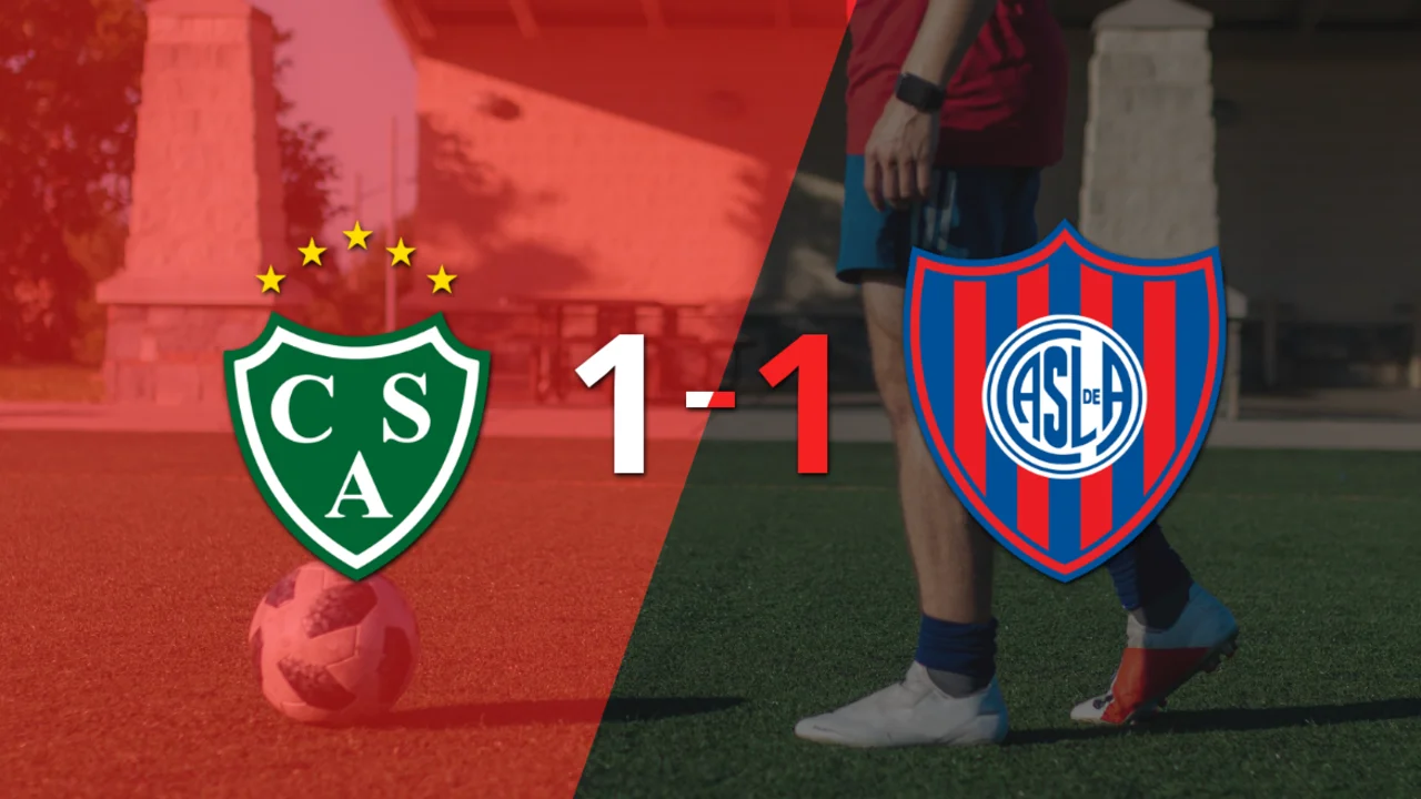 Sarmiento empata sobre el final con gol de Agustín Molina