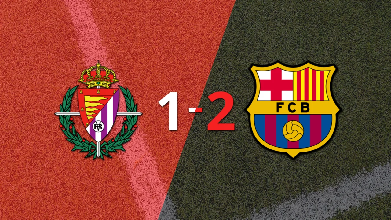 Barcelona le dio vuelta el partido a Valladolid con un 2-1