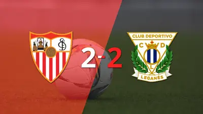Sevilla y Leganés igualaron por 2 en un vibrante partido Sevilla y Leganés igualaron por 2 en un vibrante partido