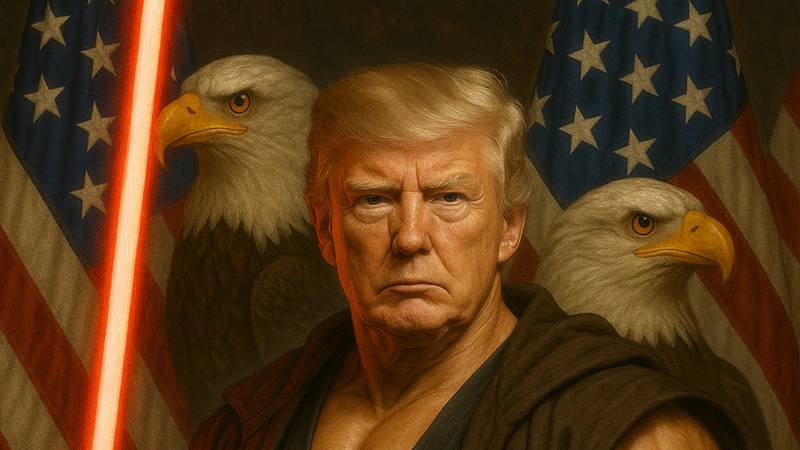 Como un Sith: el insólito posteo de Donald Trump por el Día de Star Wars