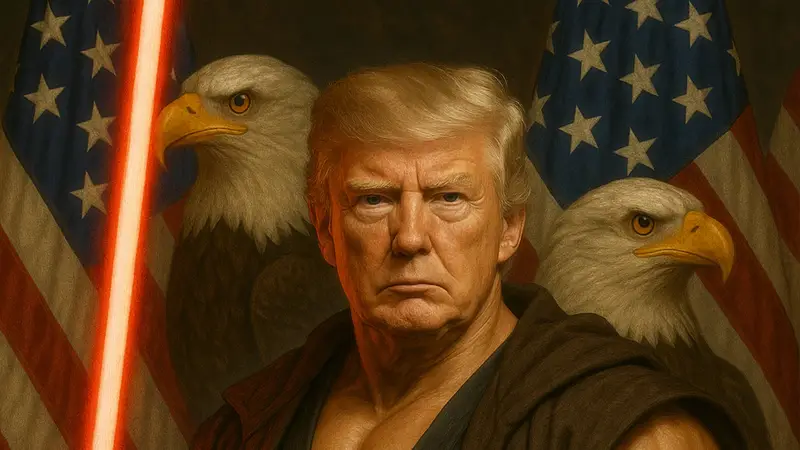 Como un Sith: el insólito posteo de Donald Trump por el Día de Star Wars