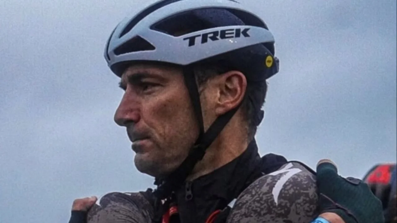 Lionel Scaloni la rompió en un desafío de Mountain Bike en Córdoba