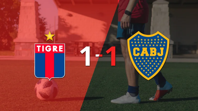 Boca Juniors empató 1-1 en su visita a Tigre