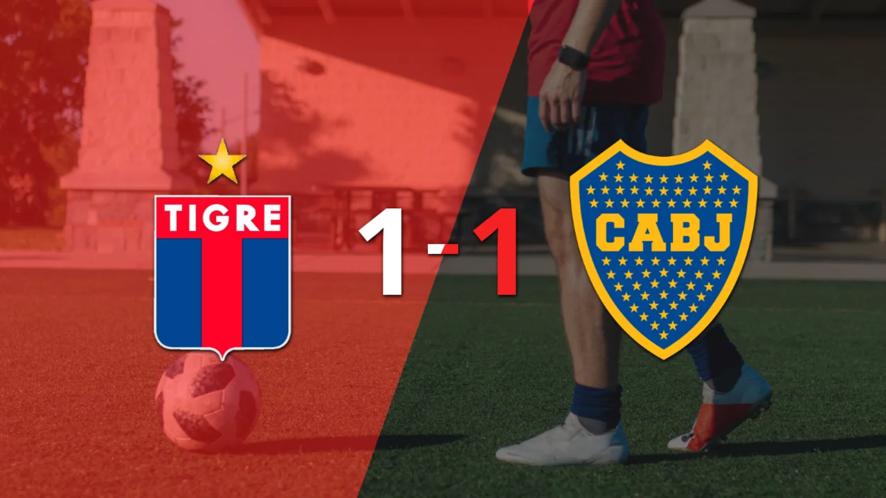 Boca Juniors empató 1-1 en su visita a Tigre