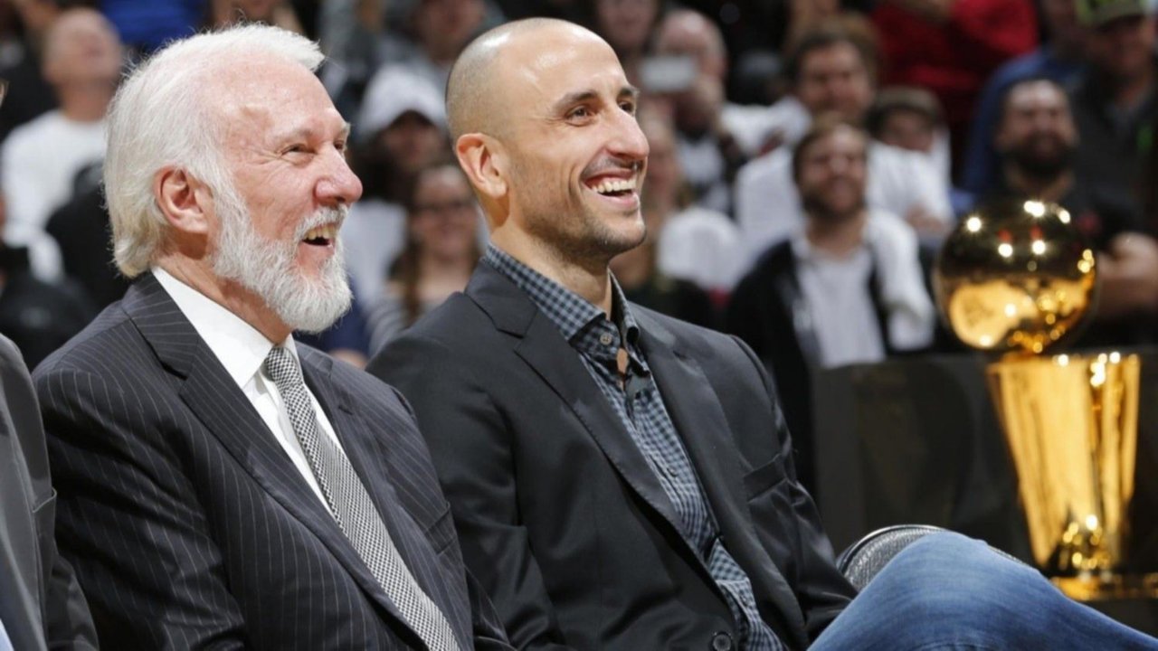 Gregg Popovich y Manu Ginóbili