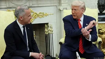 Trump y Carney se reunieron en la Casa Blanca: "Canadá no está a la venta" Trump y Carney se reunieron en la Casa Blanca: "Canadá no está a la venta"