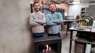 Creadores de la estufa sin gas. Creadores de la estufa sin gas.