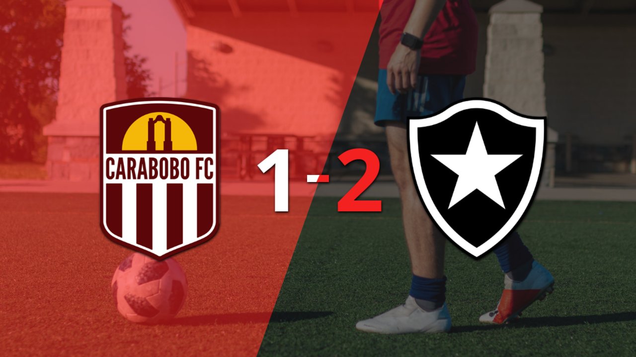Botafogo consigue una estrecha victoria de 2 a 1 sobre Carabobo con un gol agónico