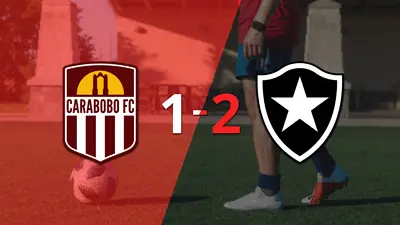 Botafogo consigue una estrecha victoria de 2 a 1 sobre Carabobo con un gol agónico Botafogo consigue una estrecha victoria de 2 a 1 sobre Carabobo con un gol agónico