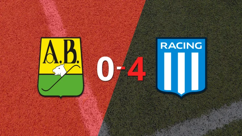 Racing Club no tuvo piedad y goleó 4 a 0 a Bucaramanga