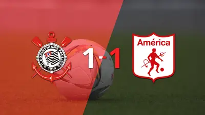 Corinthians y América de Cali igualaron 1 a 1 Corinthians y América de Cali igualaron 1 a 1