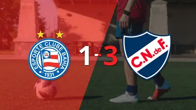 Nacional logró dar vuelta el marcador y vencer 3-1 a Bahia Nacional logró dar vuelta el marcador y vencer 3-1 a Bahia