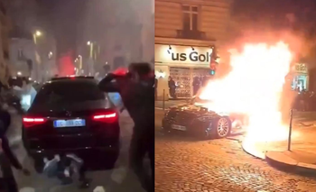 Choque y pelea: la tensa situación que protagonizaron los hinchas del PSG | Redes sociales