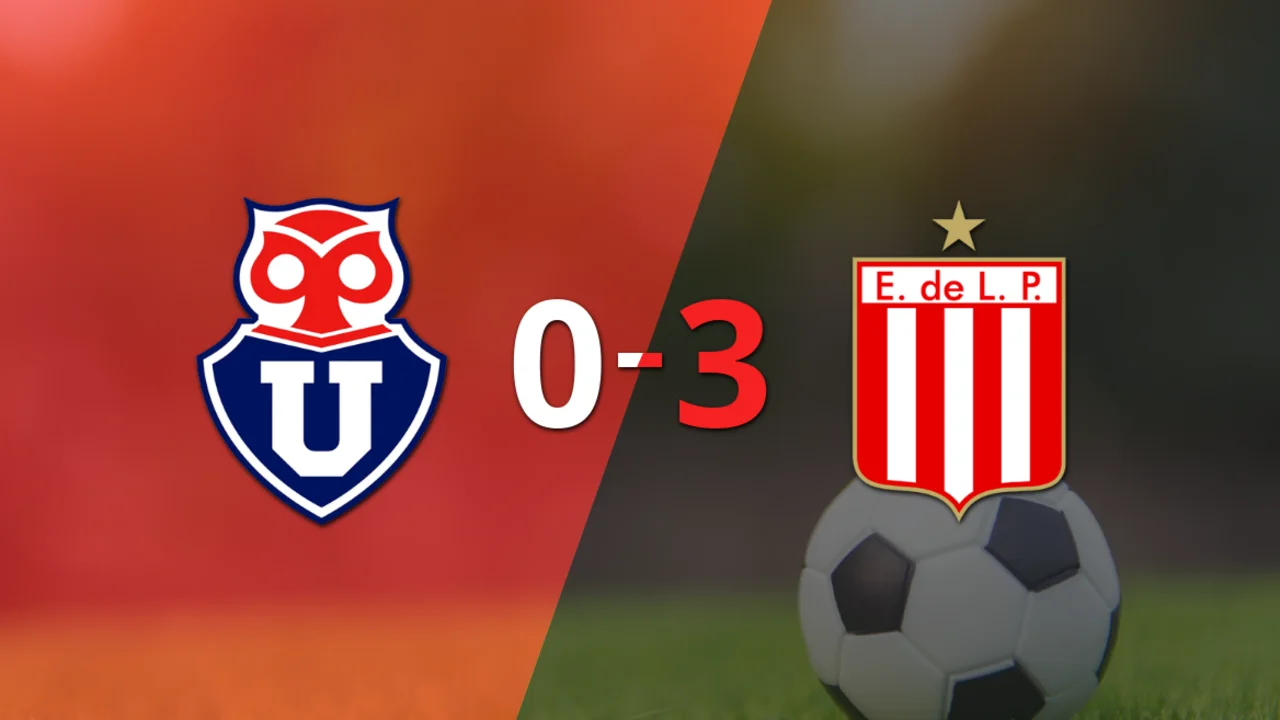 Una gran actuación de Estudiantes le da la victoria por 3 a 0 ante Universidad de Chile