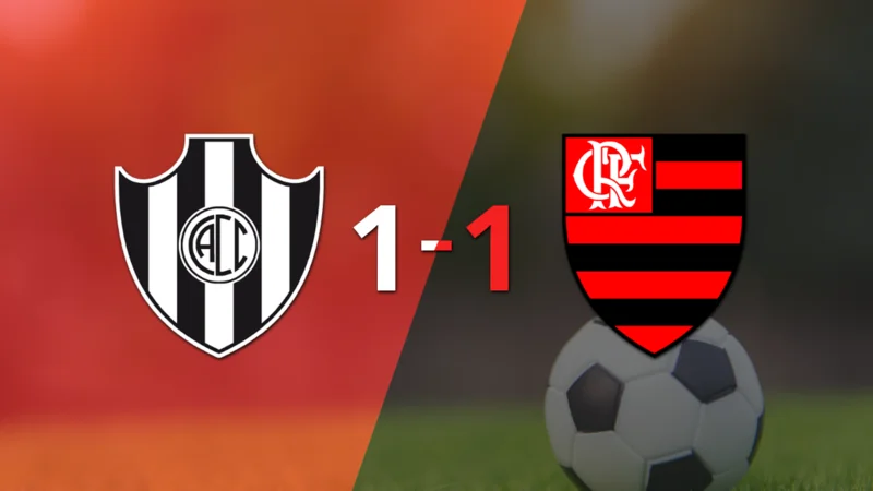 Empate a uno entre Central Córdoba (SE) y Flamengo