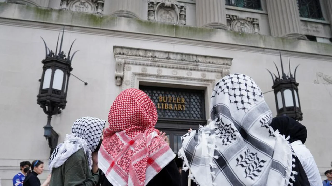 Decenas de estudiantes detenidos en una protesta propalestina en la Universidad de Columbia